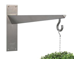 metal wire basket with hanging bracket|stainless steel hanging basket bracket.